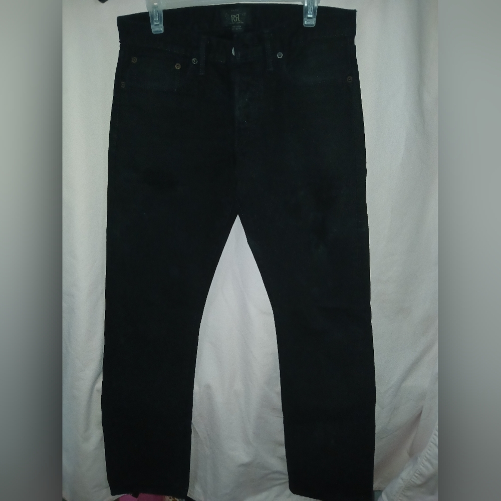 Ralph Lauren Double RL Men's Black Relaxed Jeans
